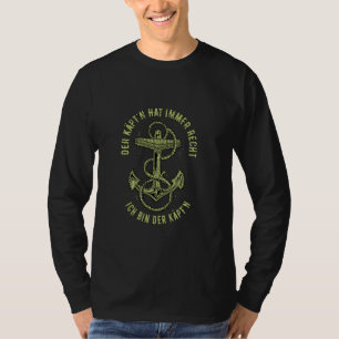 Der Käpt'n hat immer Recht Vintag Anchor Retro Sa T-Shirt