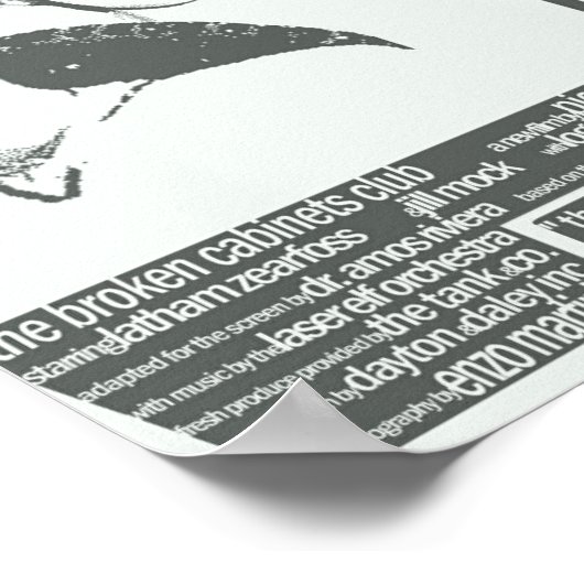 "der kaputte Kabinettsclub" Poster (Ecke)