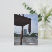 Der kaputte Vorsitz in Genf Postkarte (Stehend Vorderseite)
