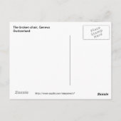 Der kaputte Vorsitz in Genf Postkarte (Rückseite)