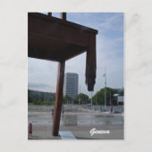 Der kaputte Vorsitz in Genf Postkarte (Vorderseite)