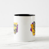 Der Karaoke-König Mug Zweifarbige Tasse (Mittel)