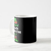 Der Karate Instructor Elf Weihnachten Matching Paj Kaffeetasse (Vorderseite Links)