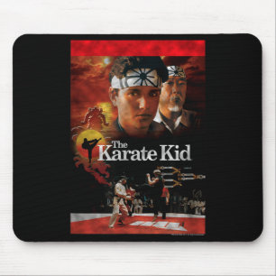 Der Karate Kid Film ster Distressed Vintage Film Mousepad
