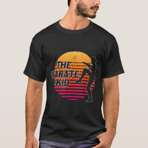Der Karate Kid Sonnenverlauf Retro Vintage Jungen T-Shirt