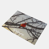 Der Kardinal am Morgen Fußmatte (Schrägansicht)