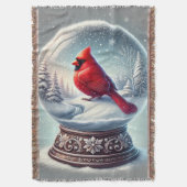 Der Kardinal des Winters Decke (Vorderseite Vertikal)