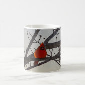 Der Kardinal in der morgendlichen Tasse des Kaffee (Mittel)