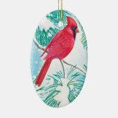 Der Kardinal - Keramik Ornament (Rechts)