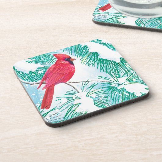 Der Kardinal - Untersetzer (Linke Seite)