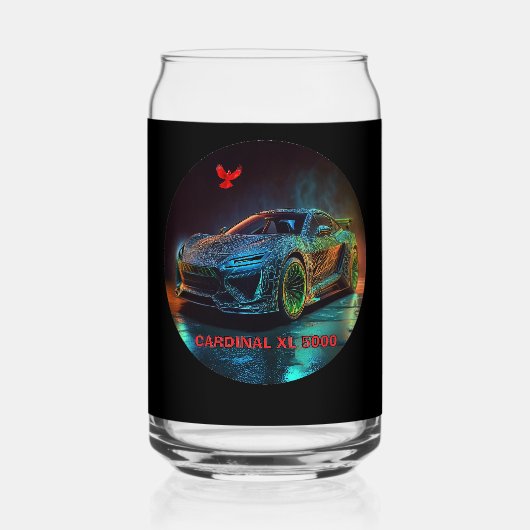 Der Kardinal XL5000 Elite-Sportwagen Dosenglas (Rückseite)