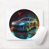 Der Kardinal XL5000 Elite-Sportwagen Mousepad (Mit Mouse)