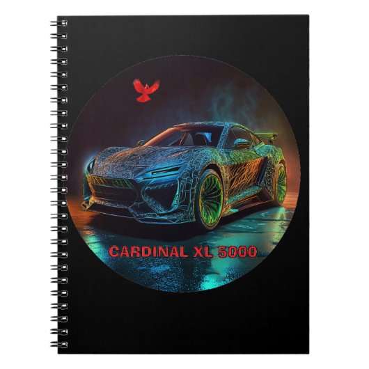 Der Kardinal XL5000 Elite-Sportwagen Notizblock (Vorderseite)