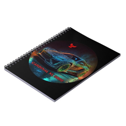 Der Kardinal XL5000 Elite-Sportwagen Notizblock (Linke Seite)