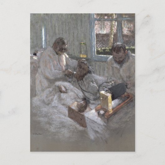 Der Kardiologe Henri Vaquez und seine Postkarte (Vorderseite)