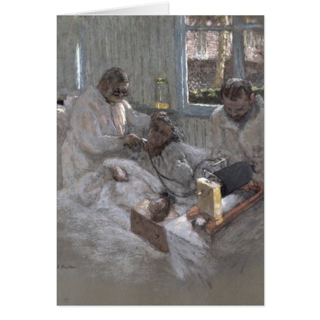 Der Kardiologe Henri Vaquez und seiner (Vorne)