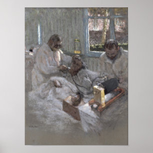 Der Kardiologe Henri Vaquez und seiner Poster