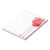 Der karibische rosa Flamingo Notepad Notizblock (Rotiert)