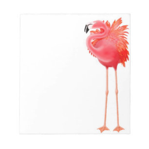 Der karibische rosa Flamingo Notizblock