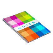 Der karierte Regenbogen fertigen mit Ihrem Notizblock (Rechte Seite)