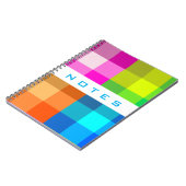 Der karierte Regenbogen fertigen mit Ihrem Notizblock (Linke Seite)