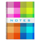 Der karierte Regenbogen fertigen mit Ihrem Notizblock (Vorderseite)