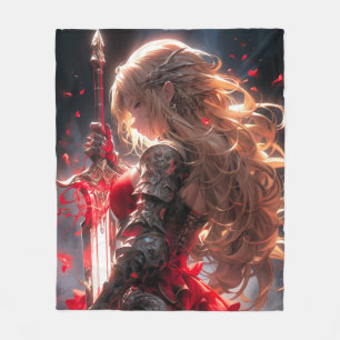 Der Karmesinrote Ritter Anime Kriegerin Prinzess Fleecedecke