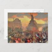 Der Karneval in Paris zu Ehren der Russen Postkarte (Vorne/Hinten)