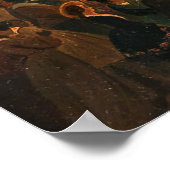 Der Karneval in Rom, das Fest der Moccoletti Poster (Ecke)