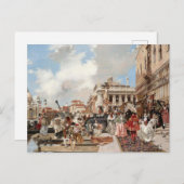 Der Karneval, Venedig Postkarte (Vorne/Hinten)