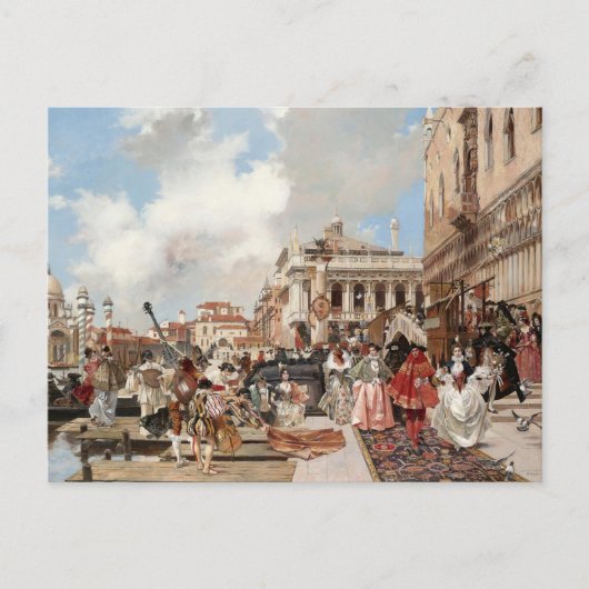 Der Karneval, Venedig Postkarte (Vorderseite)