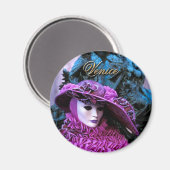 Der Karneval von Venedig Magnet (Vorderseite/Rückseite)