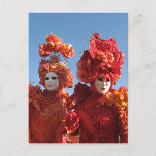 Der Karneval von Venedig Postkarte (Vorderseite)
