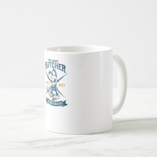 Der Karottenbutcher Kaffeetasse (VorderseiteRechts)