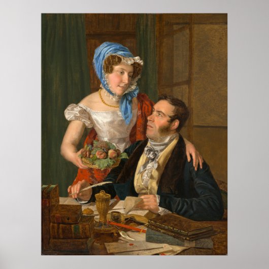 Der Kartograf Professor - Waldmüller Fine Art Poster (Vorne)