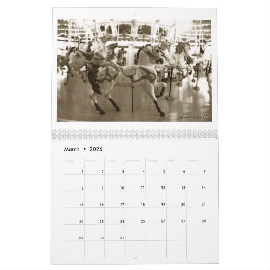 Der Karussellkalender 2026 Kalender (Mär 2026)