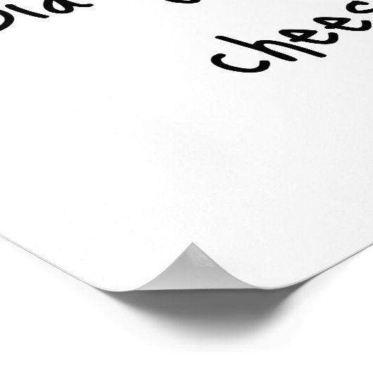 Der Käse Sheriff Poster (Ecke)