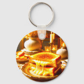 Der Käsehimmel: Das ultimative Komfortniveau Schlüsselanhänger (Rückseite)