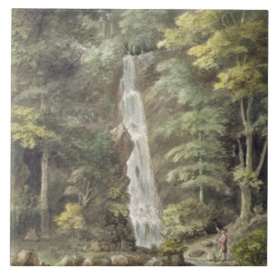 Der Kaskaden-Wasserfall bei Hestercombe arbeitet Fliese