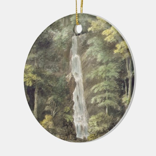 Der Kaskaden-Wasserfall bei Hestercombe arbeitet Keramikornament (Links)