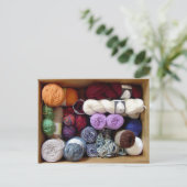 Der Kasten des Garn-Kollektors Postkarte (Stehend Vorderseite)