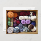 Der Kasten des Garn-Kollektors Postkarte (Vorne/Hinten)