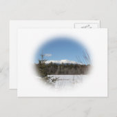 Der Katahdin-Berg im Winter Postkarte (Vorne/Hinten)