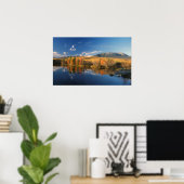 Der Katahdin-Berg und der Langkofel Herbst Poster (Heimbüro)
