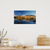 Der Katahdin-Berg und der Langkofel Herbst Poster (Küche)
