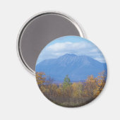 Der Katahdin-Berg von Stacyville Magnet (Vorderseite/Rückseite)