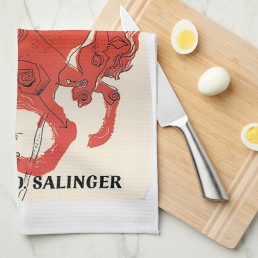 DER KATCHER IM RYE VON J.D. SALINGER GESCHIRRTUCH (Viertel Falte)