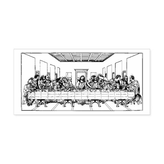 Der katholische Jesus vergangene Abendkirchliche A Gummistempel (Prägung)