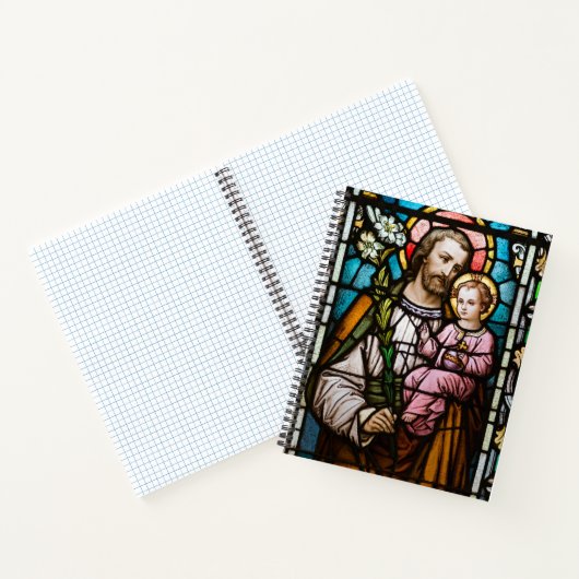 Der katholische St. Joseph Jesus festigte den Glas Notizblock (Innenseite)