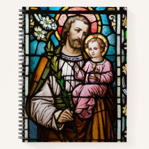 Der katholische St. Joseph Jesus festigte den Glas Notizblock
